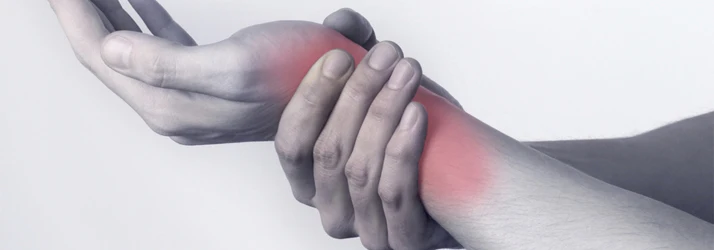 Chiropractic Snellville GA Carpal Tunnel Pain Indicated In Red